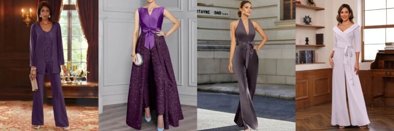 Purple Mother of the Bride Pantsuits | Elegance Meets Affordability