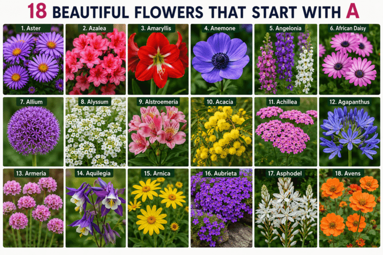 18 Beautiful Flowers That Start With “A”
