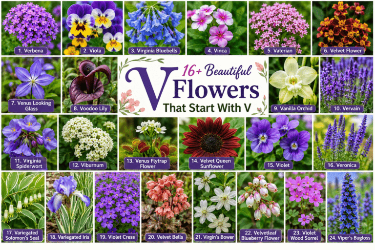16+ Rare and Beautiful Flowers That Start With V
