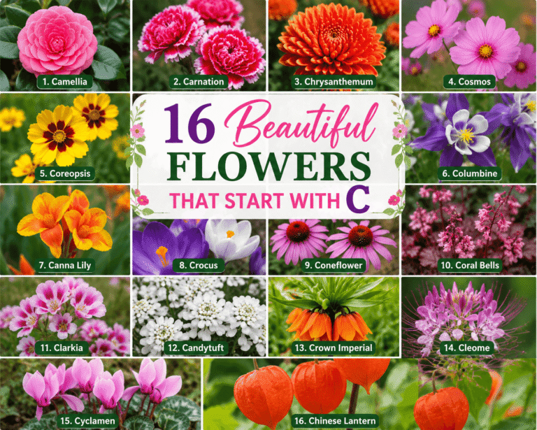 15+ Popular Flowers That Start With C for Garden Lovers